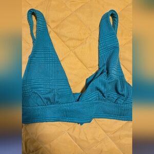 Aerie Green Triangle Bikini Top Small